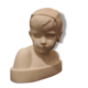 Marble bust of child