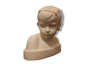 Marble bust of child