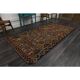 1970s Vintage Turkish Oushak Handmade Wool Cotton Brown Area Rug 144x260