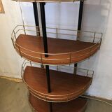 Vintage metal shelf half moon