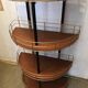 Vintage metal shelf half moon