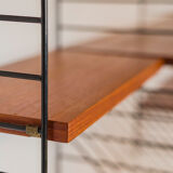 Teak Modular Wall Shelf by Nils Strinning for String, 1960s