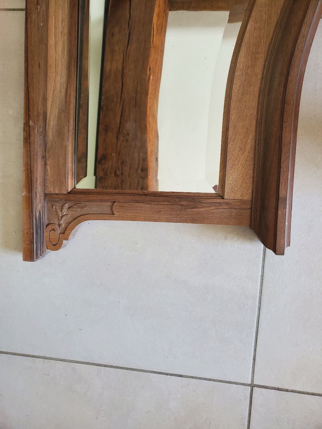 Mirror for art nouveau buffet