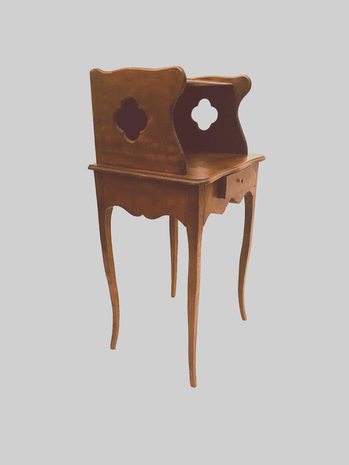 Louis XV style bedside table in solid oak 19th century