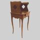 Louis XV style bedside table in solid oak 19th century