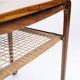 Desserte en palissandre avec étagère en osier par Johannes Andersen pour CFC Silkeborg des années 1950