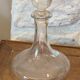 Wine carafe to decant and its vintage glass ball cap