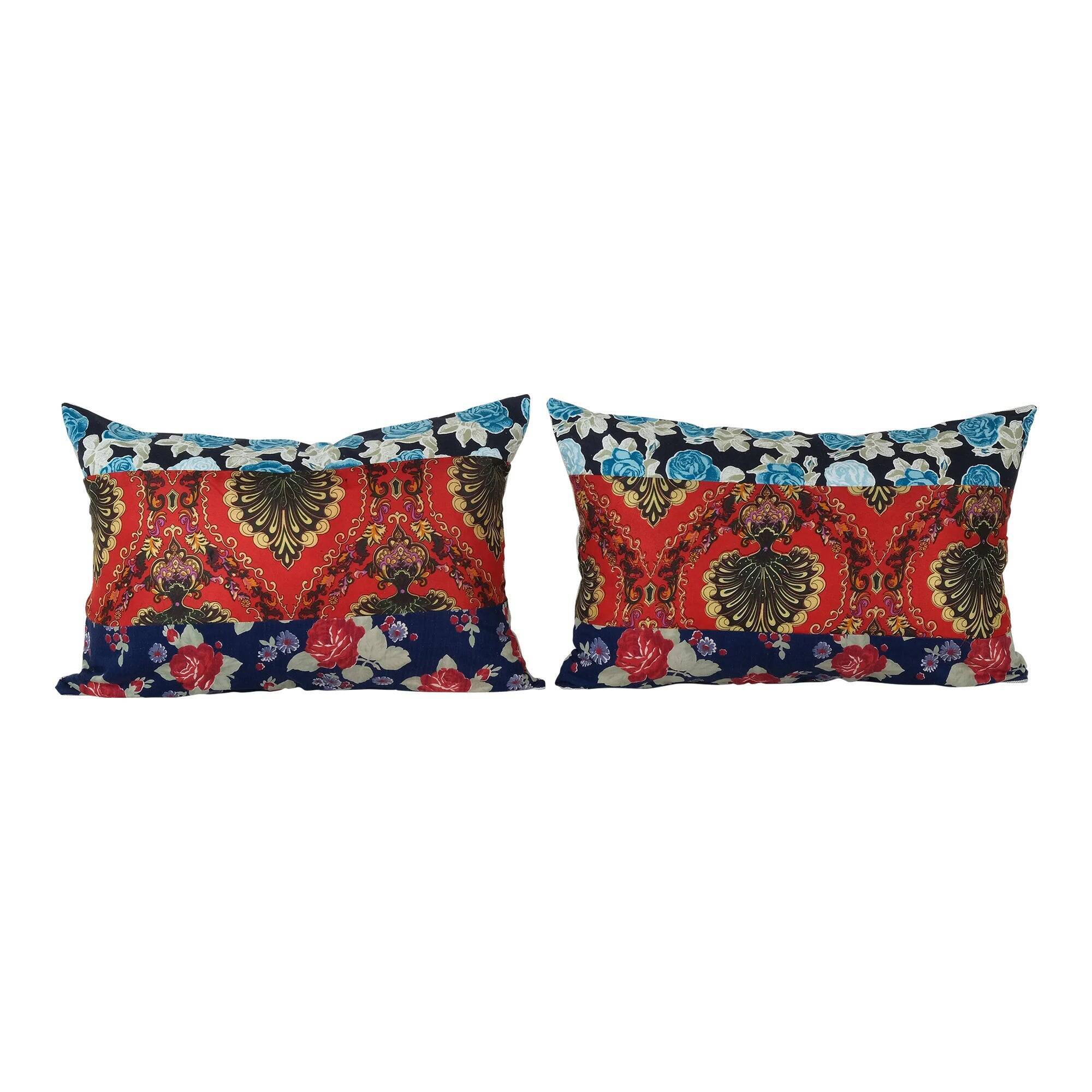 Set of 2 vintage Turkish cushion covers 38x56 cm