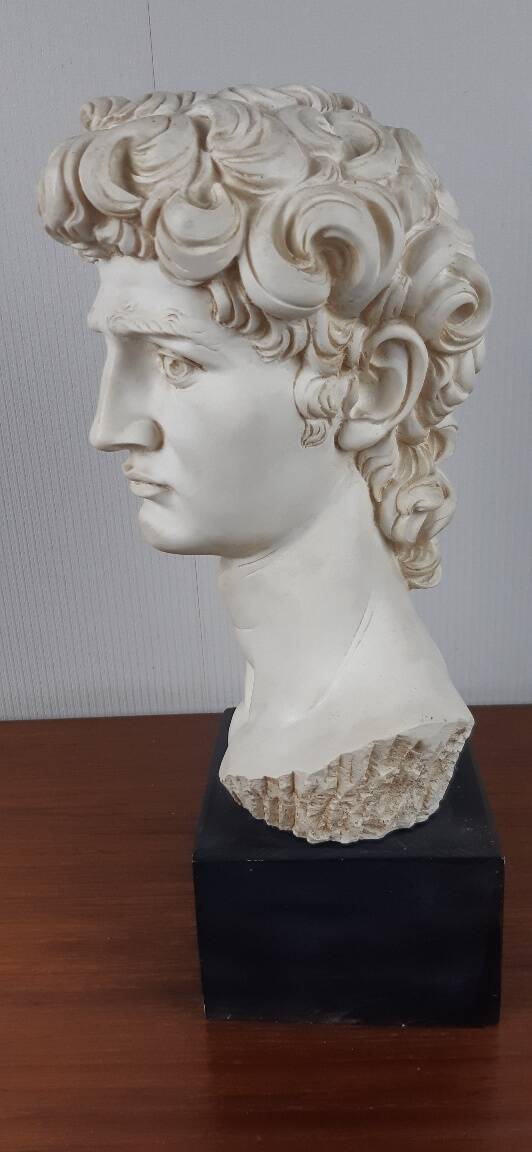 Large vintage bust "David" by Michelangelo