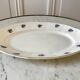 Oval dish with small flowers digoin sarreguemines 50s