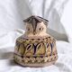 Antique hexagonal carafe in ceramic art from Fes