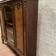 Louis XV style desk set in mahogany and burr walnut