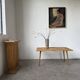 Rattan and ceramic coffee table, 60s