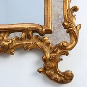20th century large gilded baroque style mirror by Deknudt, Belgium