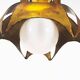 Original Italian torch cut brutalist brass chandelier