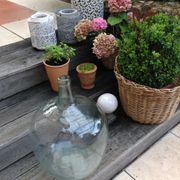 Dame -jeanne Vibesal 20 L in transparent glass / vintage 60s-70s