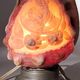 Old shell-shaped night lamp carved in cameo, Art Deco.