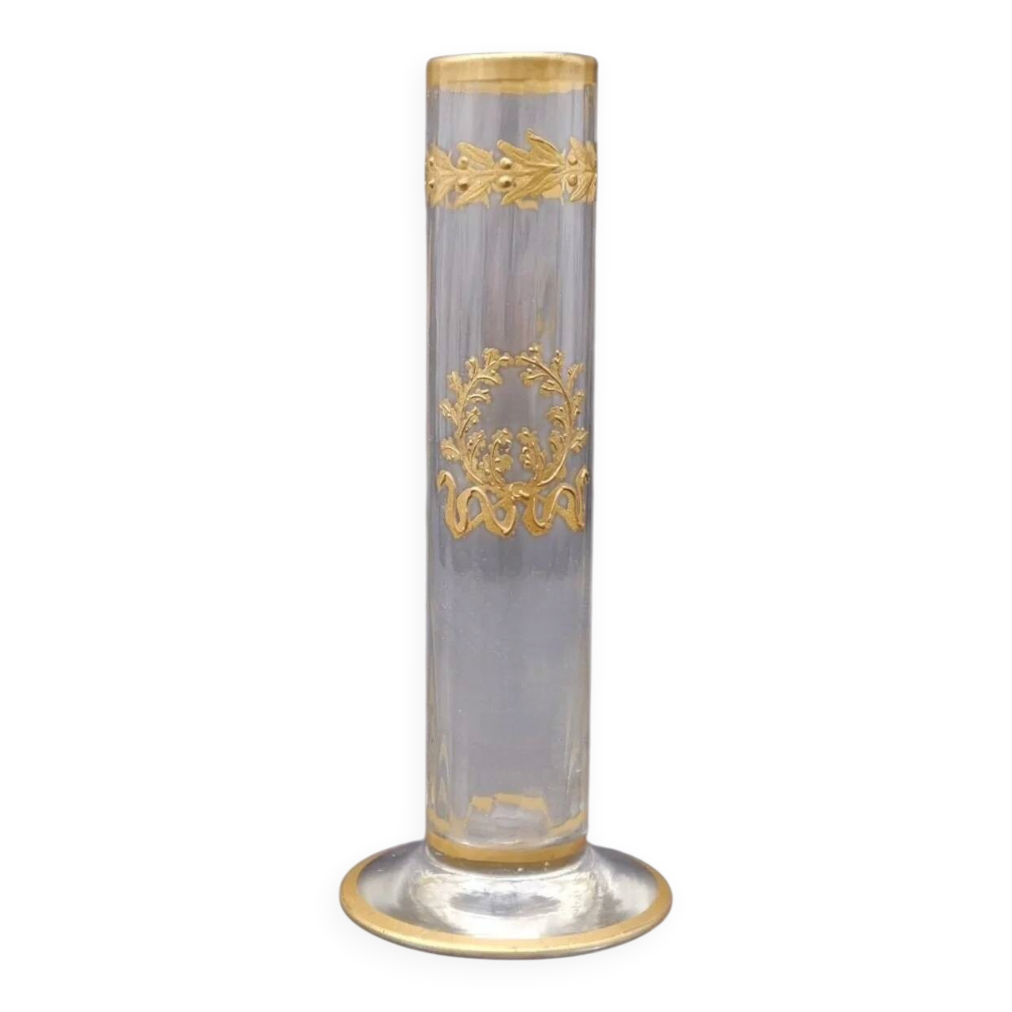 Vase Soliflore en verre Napoléon III