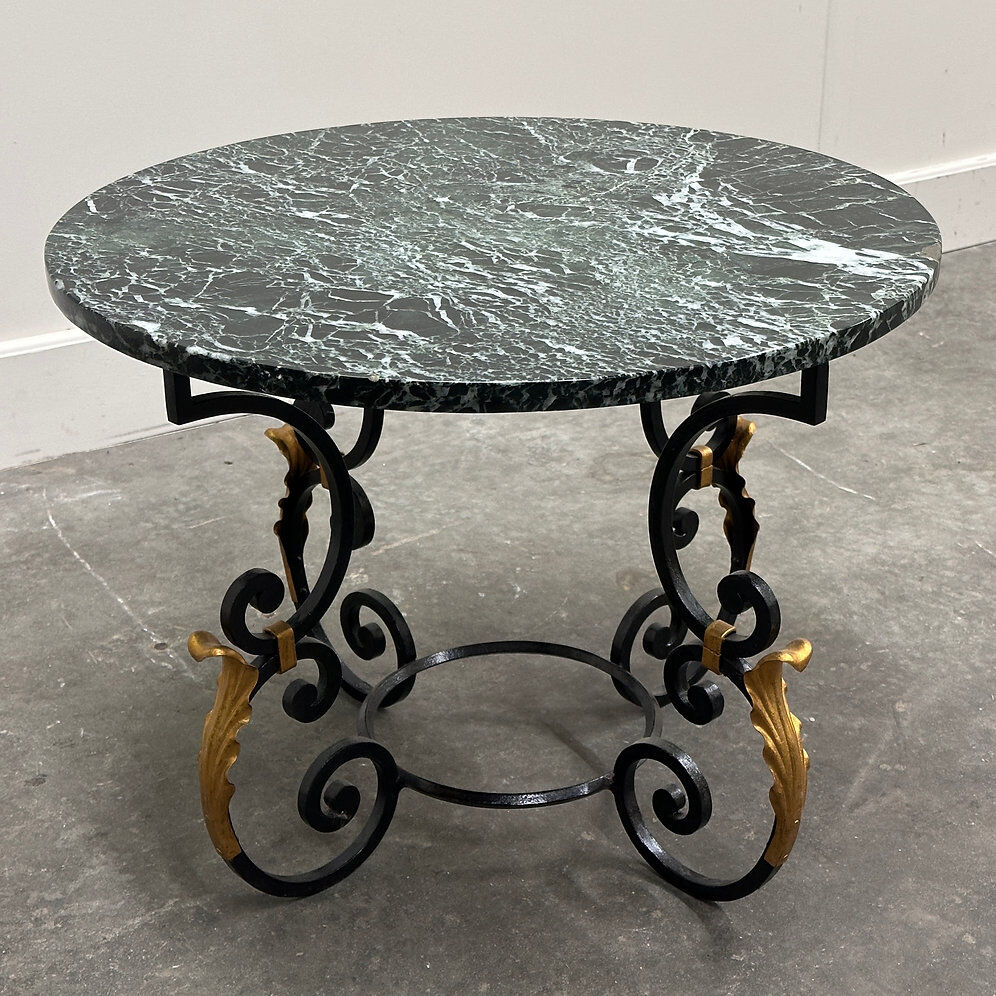 French Neoclassical Revival coffee table with Hollywood Regency influence, 1970s