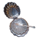 Beurrier Coquillage inox et verre