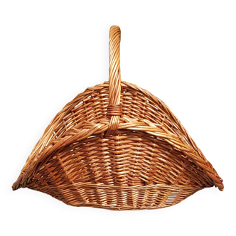 Wicker wood basket