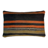 Vintage turkish kilim cushion cover 30x50cm