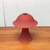 Vintage glass mushroom table lamp