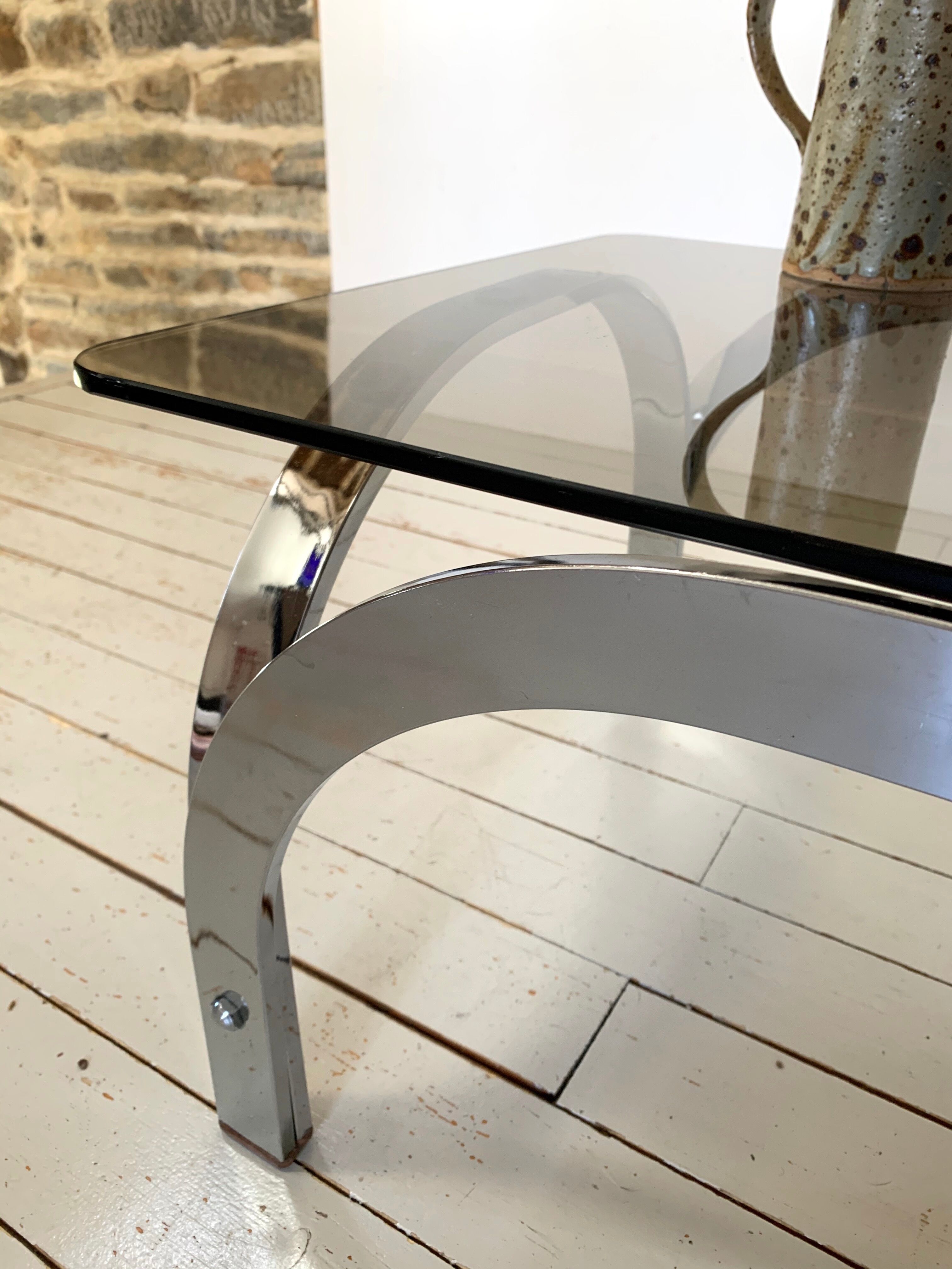 Glass coffee tables 70s