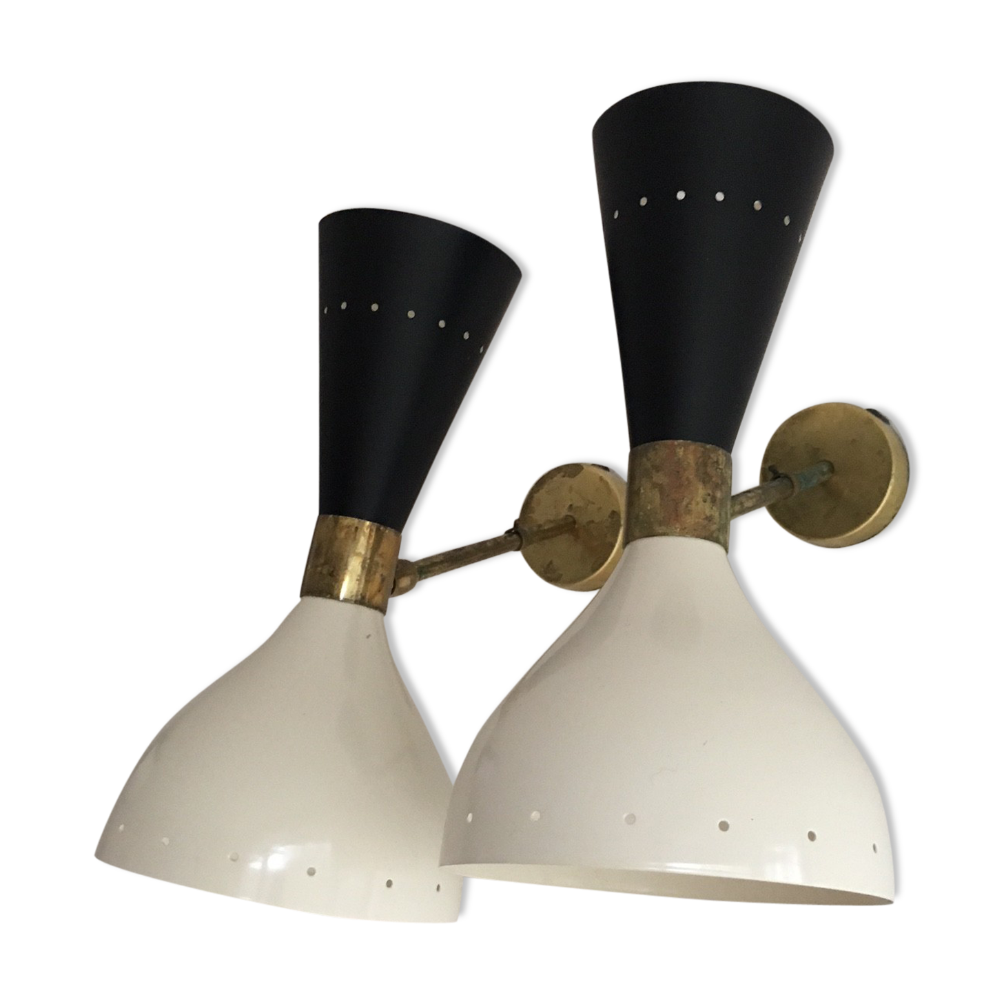 Wall lamps in the style of Italian creations of the 50s