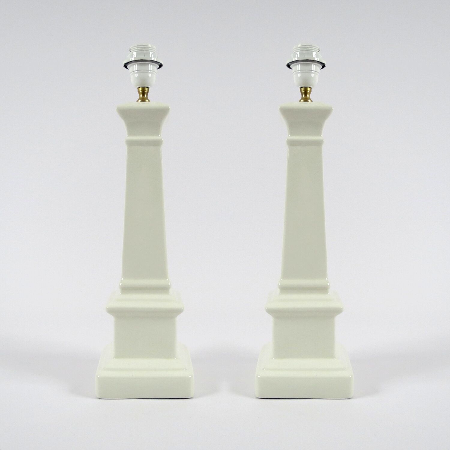 Set of 2 ceramic table lamps from Manises, 1960s