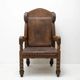 Late 19th century massive throne chair