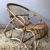 Rattan basket chair