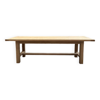 Large oak farm table