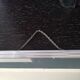 Metal mirror to hang, 50s/60s - 24x38cm