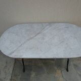 Antique oval bistro table