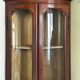Corner display cabinet veneered in mahogany - Victorian - 20th century