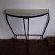 Wrought iron feet console