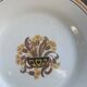 8 flat plates, Carnation model, art deco, CREIL ET MONTEREAU, floral pattern, old