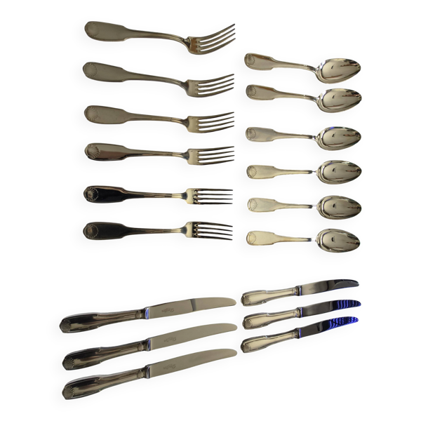 Ménagère 18 pièces Deetjen Strasbourg tirage luxe 100 modèle coquille