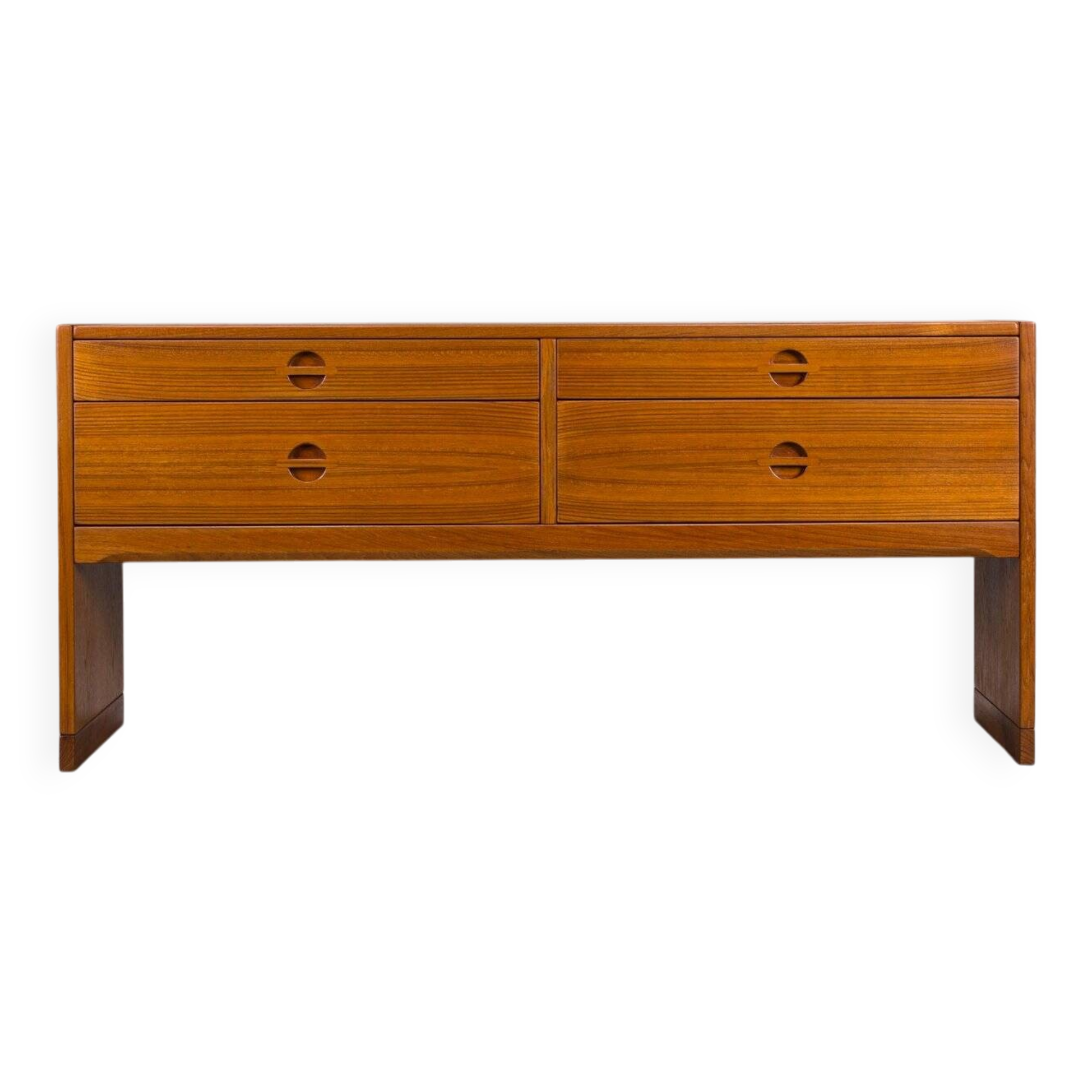 Vintage Danish Model N. 604 chest in teak by Aksel Kjersgaard, 1960s