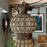 Bronze balloon chandelier and grapevines 90cm