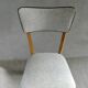 60s bistro chair, in wood and imitation leather