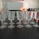 Lot de 10 verres à eau en cristal