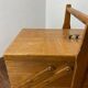Wooden sewing box