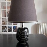 Black and gold ceramic lamp