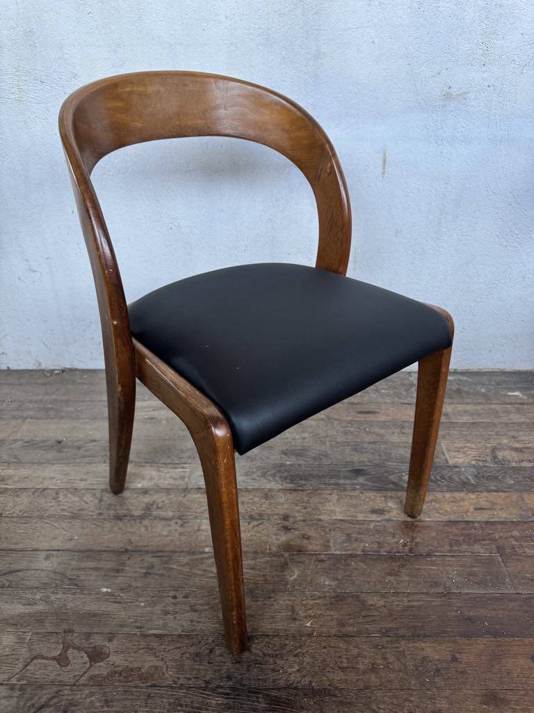 Set of 6 Baumann Gondola bistro chairs in curved wood