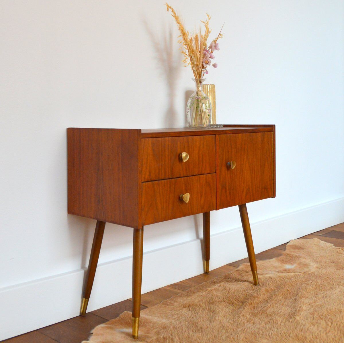 Console, bedside feet compass vintage 1950s