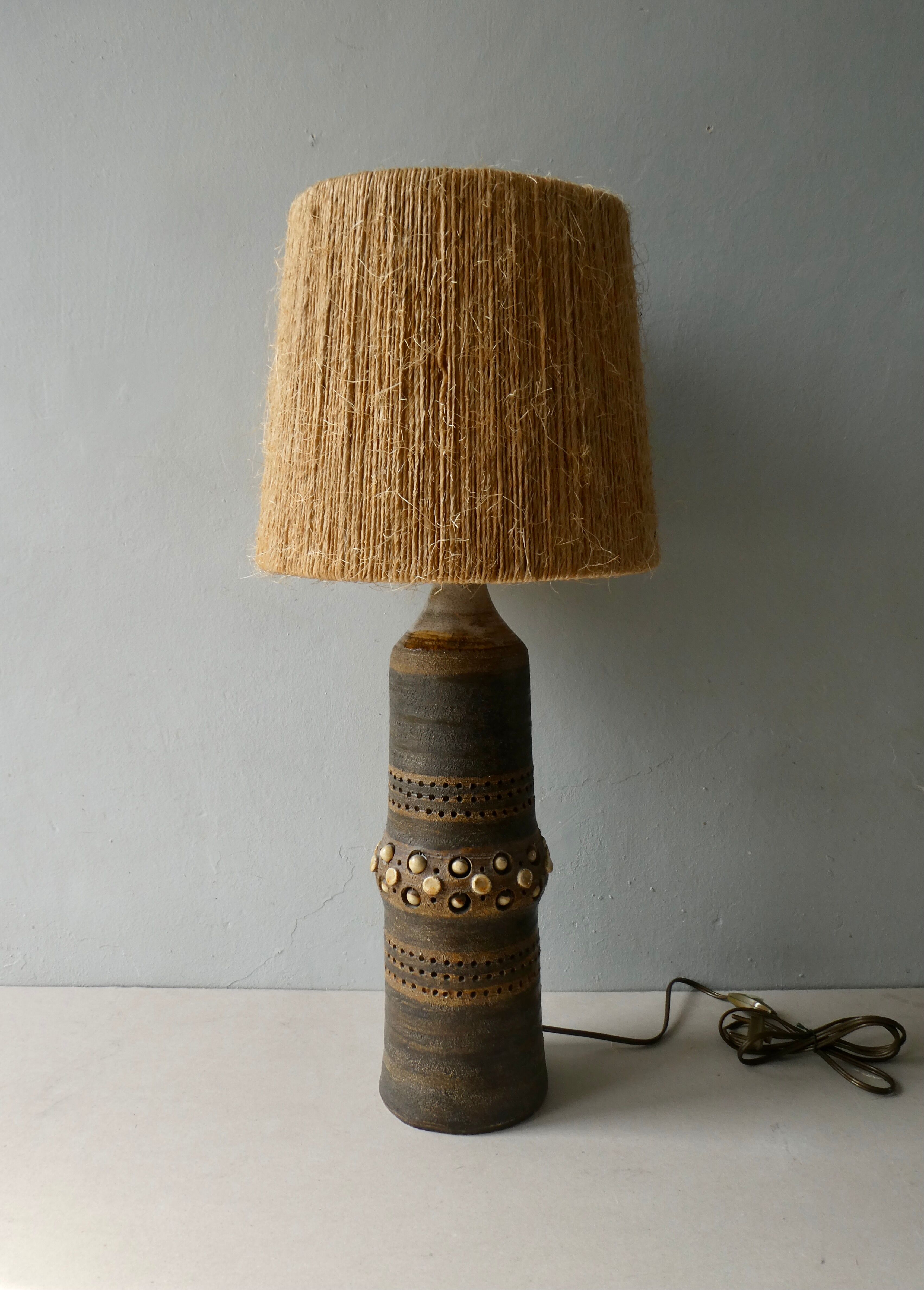 Ceramic lamp by Georges Pelletier, circa 1960