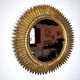 Miroir soleil, gilded metal with gold leaf, Italy, 1960