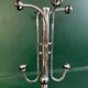 Vintage chrome metal coat rack